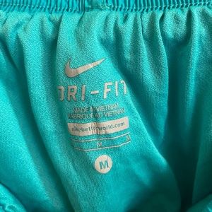 Women’s Blue with Purple Trim Nike Shorts, Size Adult Medium